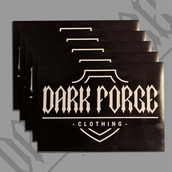Darkforge Clothing Logo Sticker – DIN A6 - 5er Pack