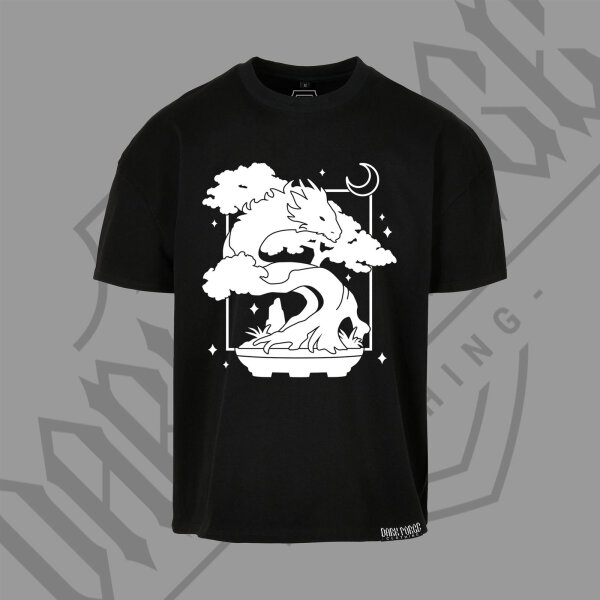 Studio Kisae Bonsai Drache Shirt – schwarz