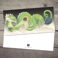 Studio Kisae - Postkarte – Tee-Drache